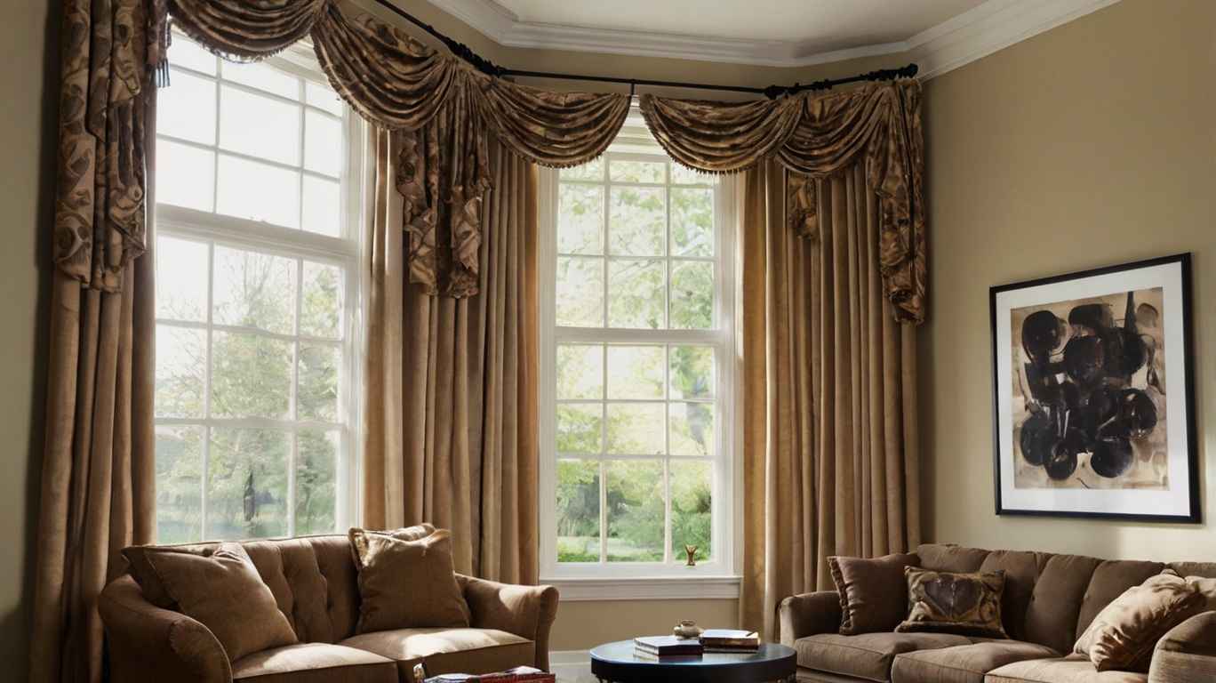 Bay Window Rods Curtain