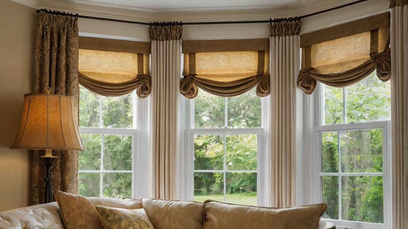 Bay Window Rods Curtain