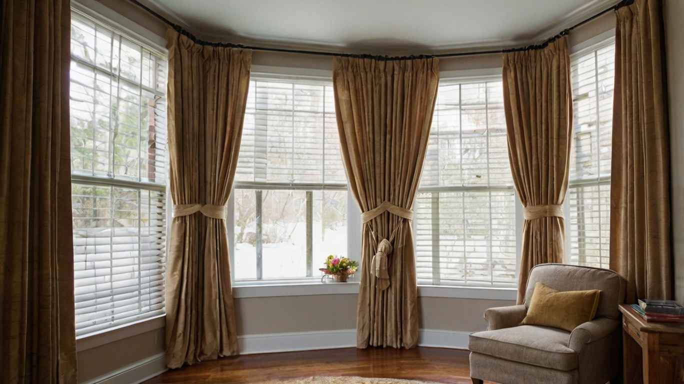 Bay Window Rods Curtain