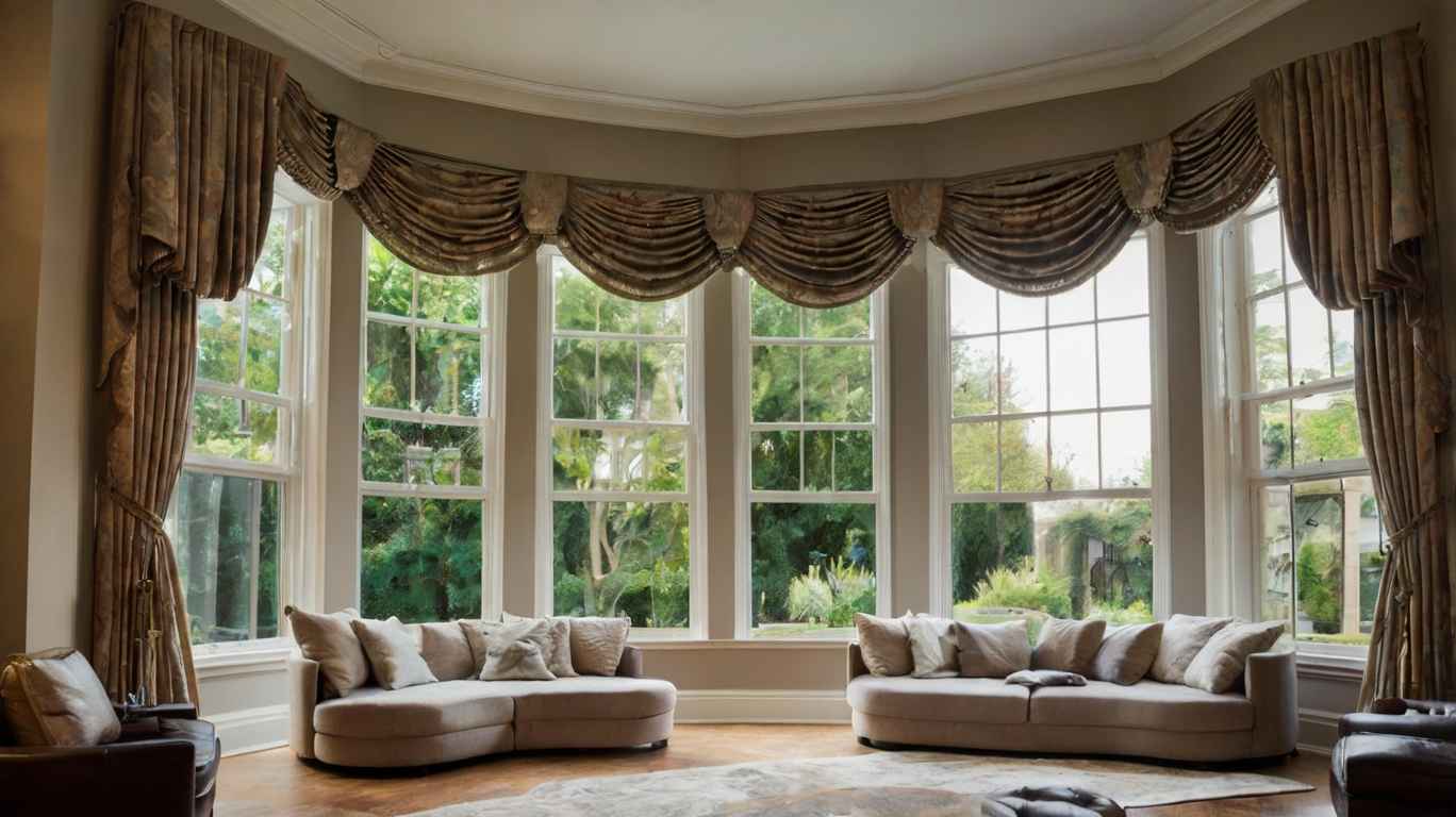 Bay Window Rods Curtain