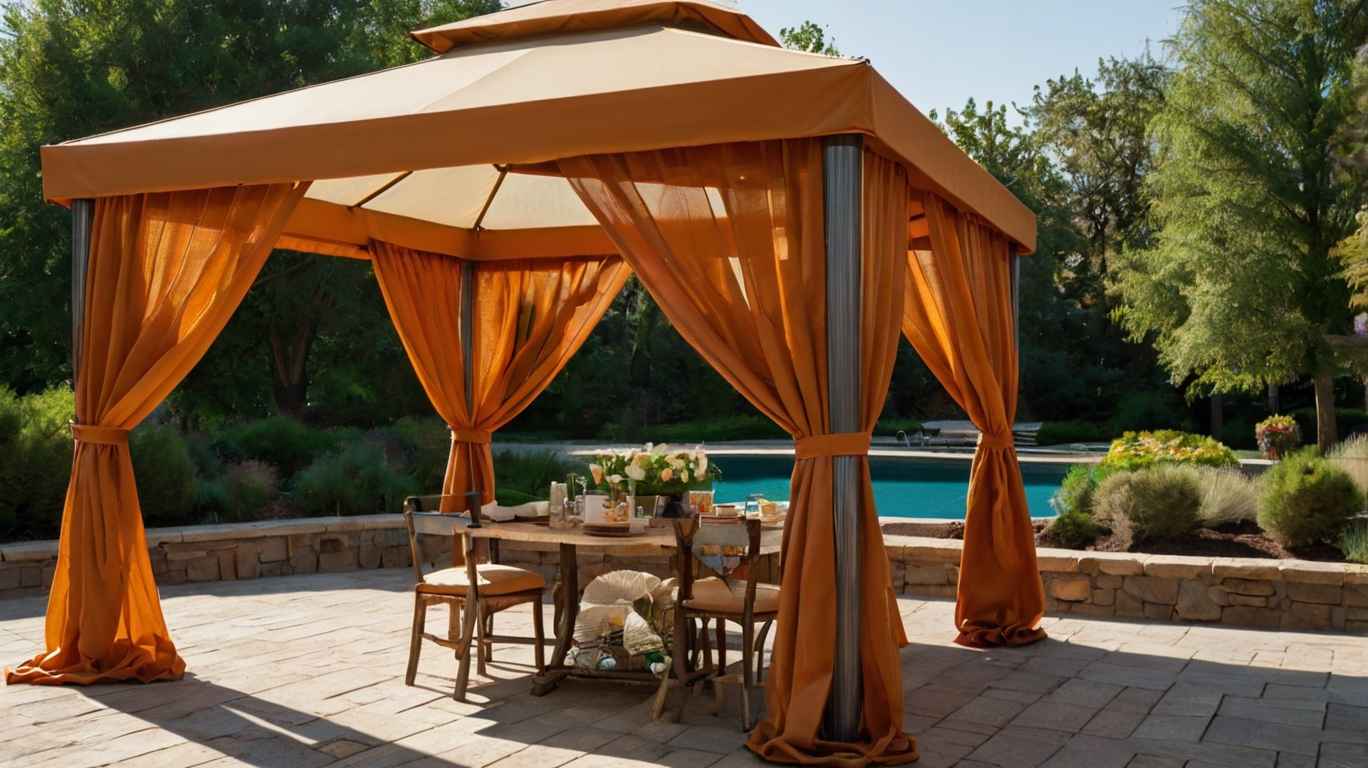 How to Secure Closed Outdoor Gazebo Curtains