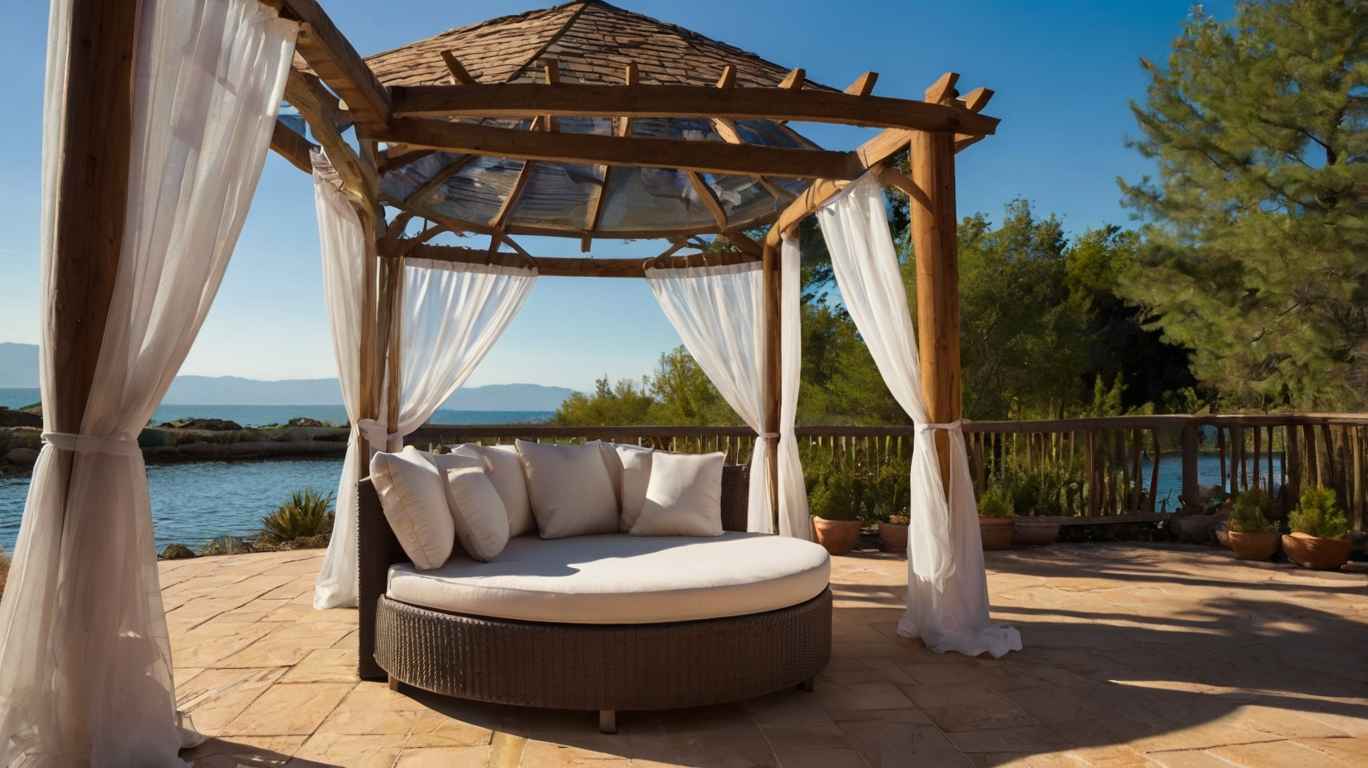 How to Secure Closed Outdoor Gazebo Curtains