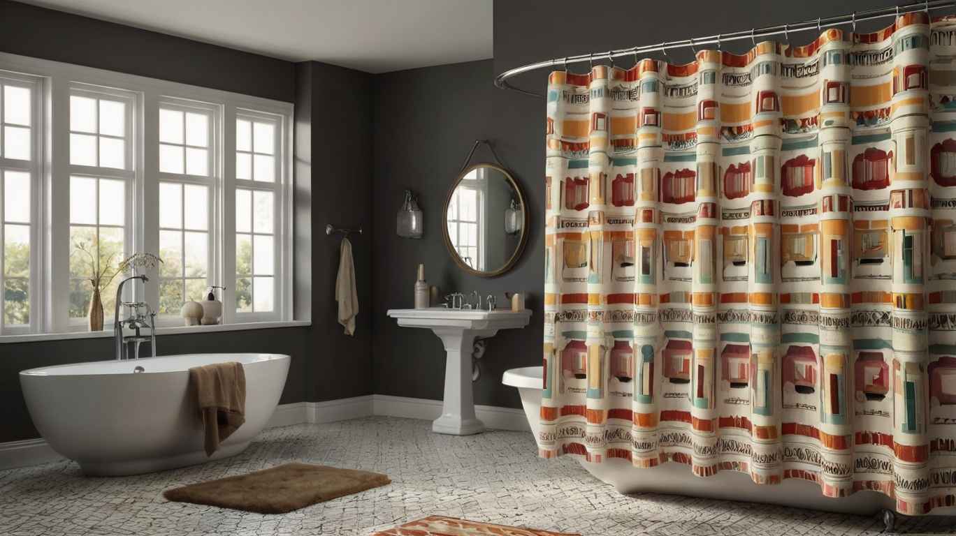 Shower Curtains Retro