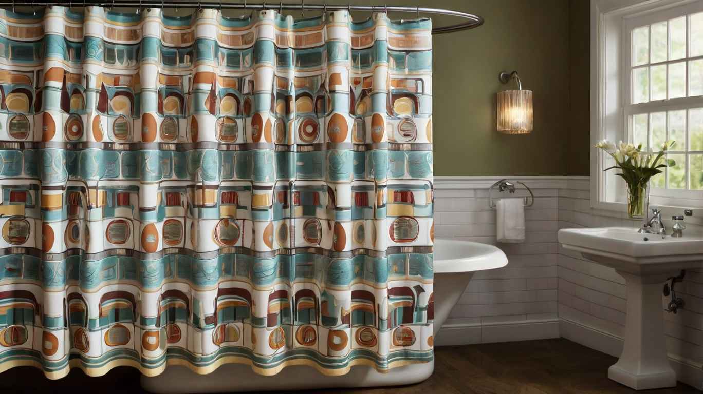 Shower Curtains Retro