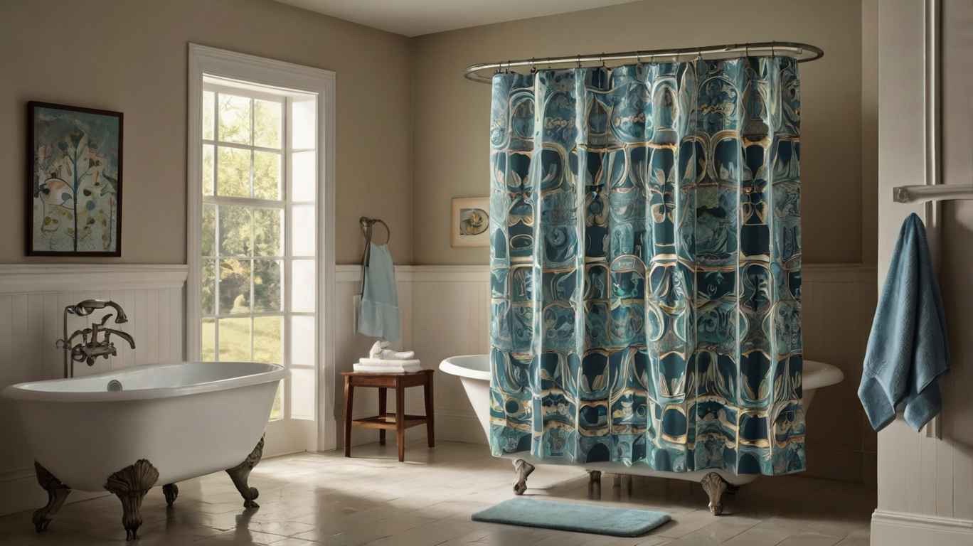 Shower Curtains Retro