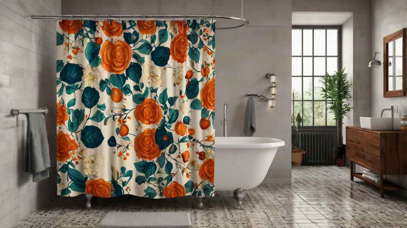 Shower Curtains Retro