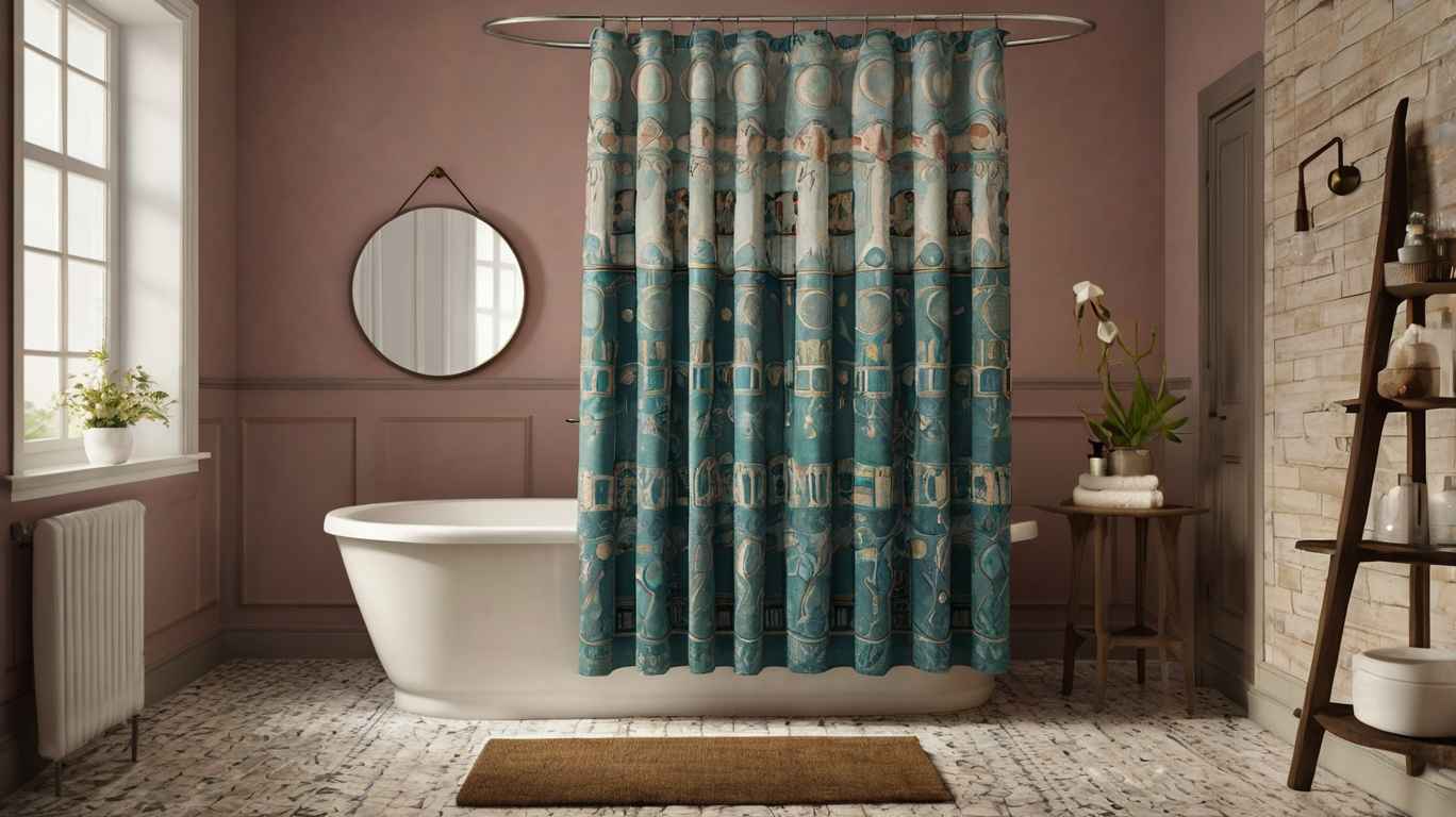 Shower Curtains Retro