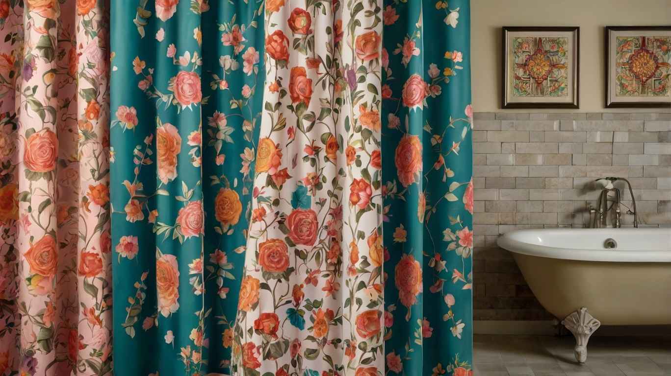 Shower Curtains Retro