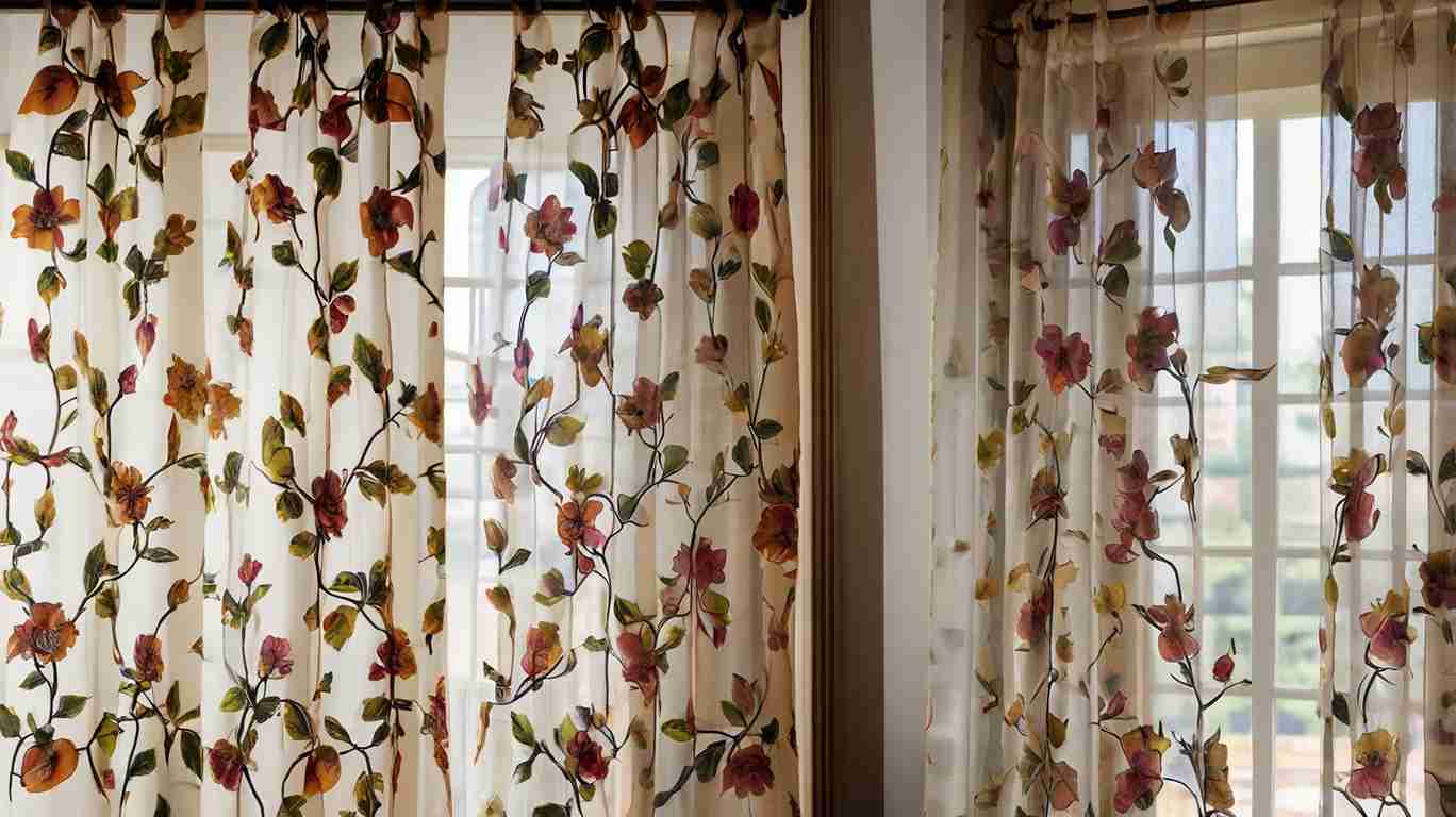 Sheer Curtains With Design