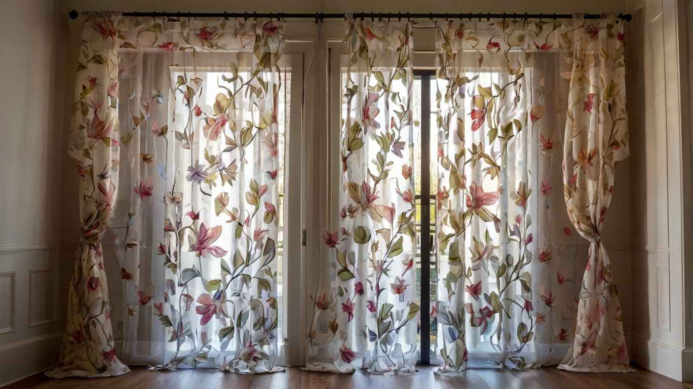 Sheer Curtains With Design