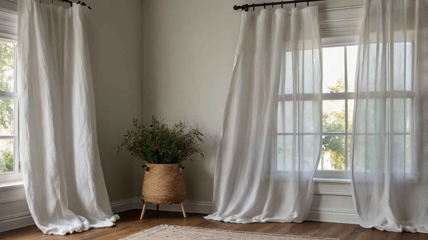 White Linen Curtains 