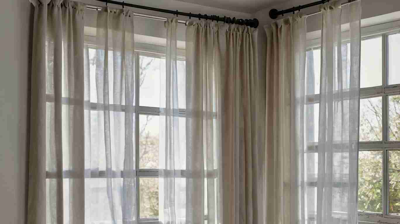 White Linen Curtains 