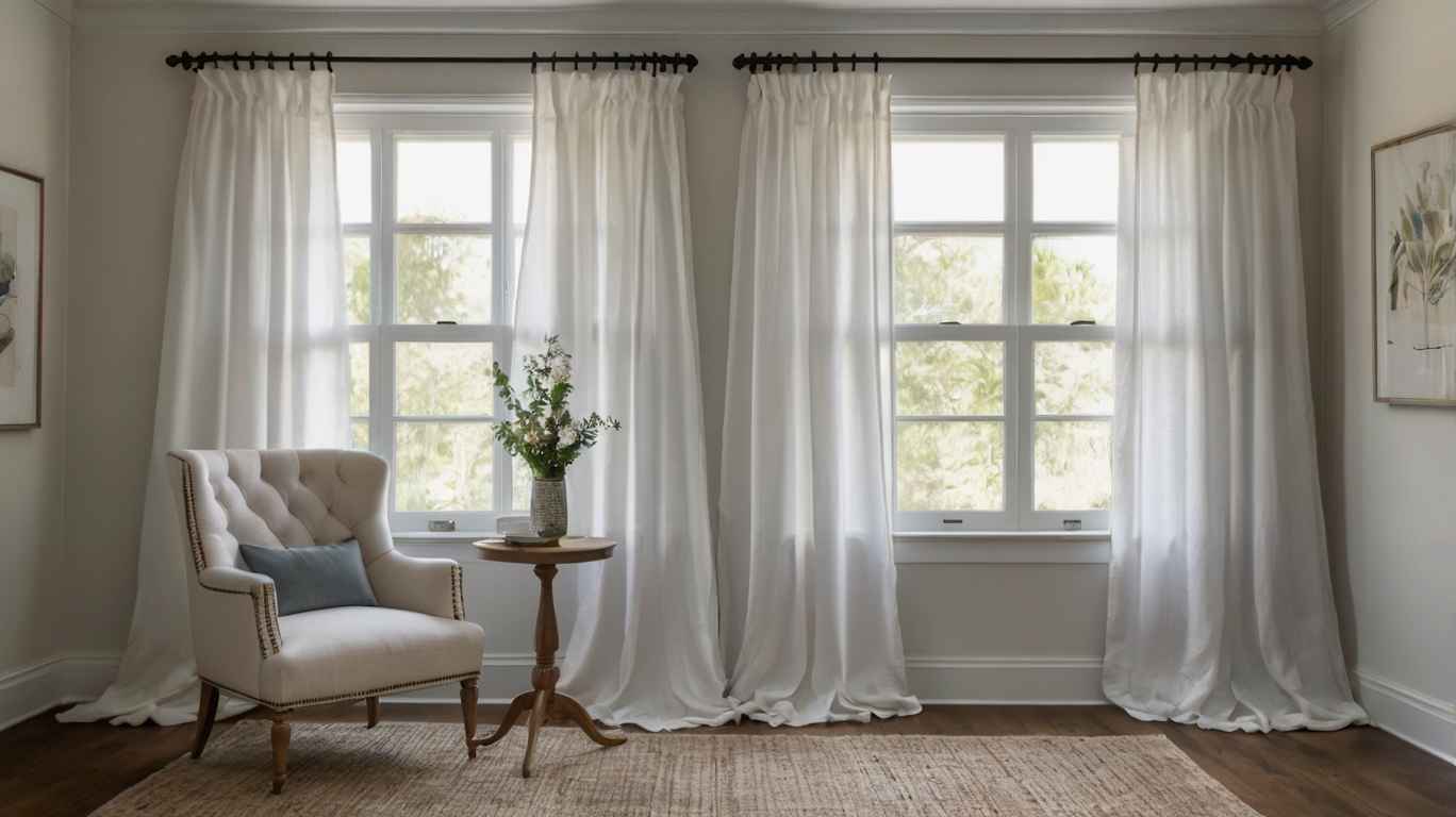 White Linen Curtains 