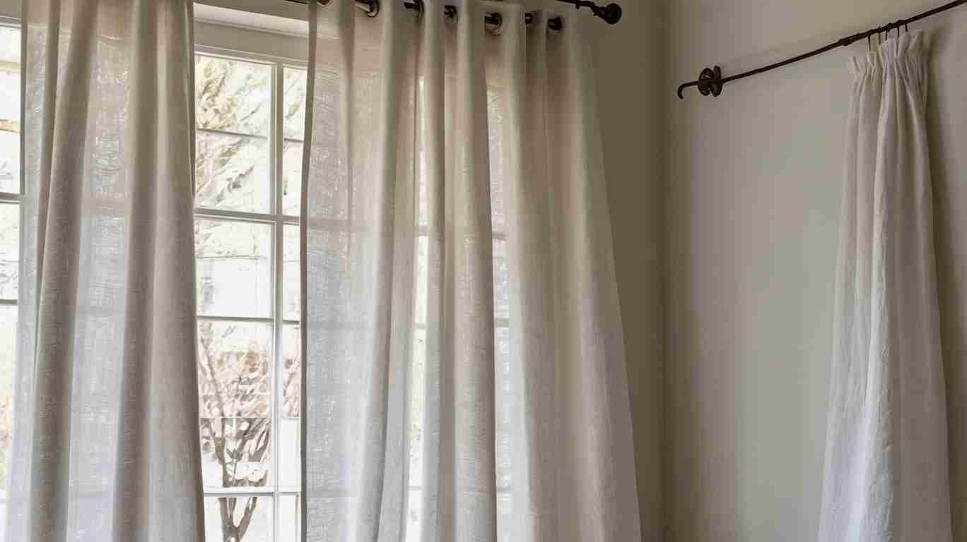 White Linen Curtains 