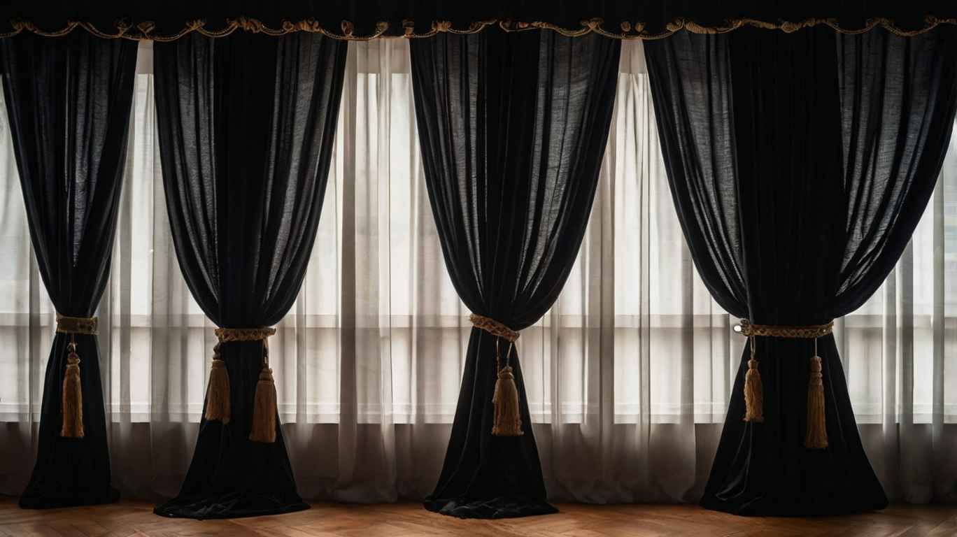 Black Velvet Curtain