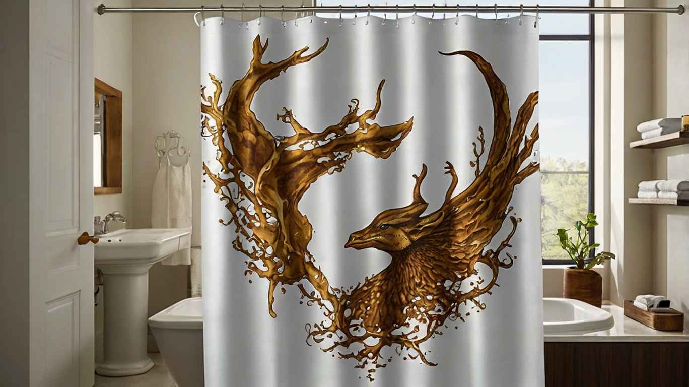 browning shower curtain