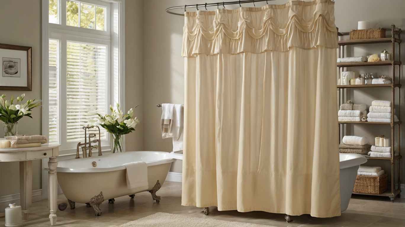 Cream Shower Curtains