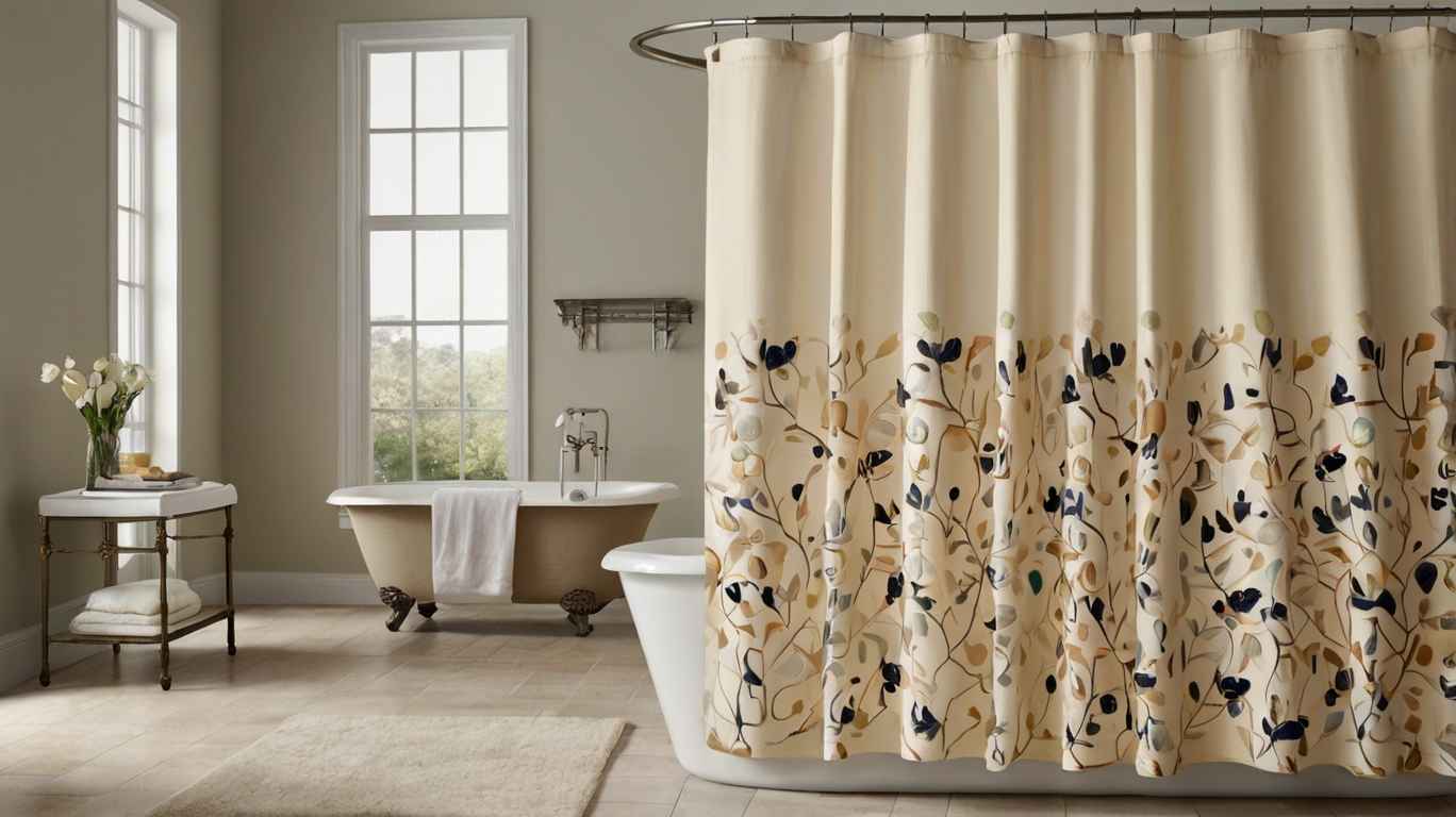 Cream Shower Curtains