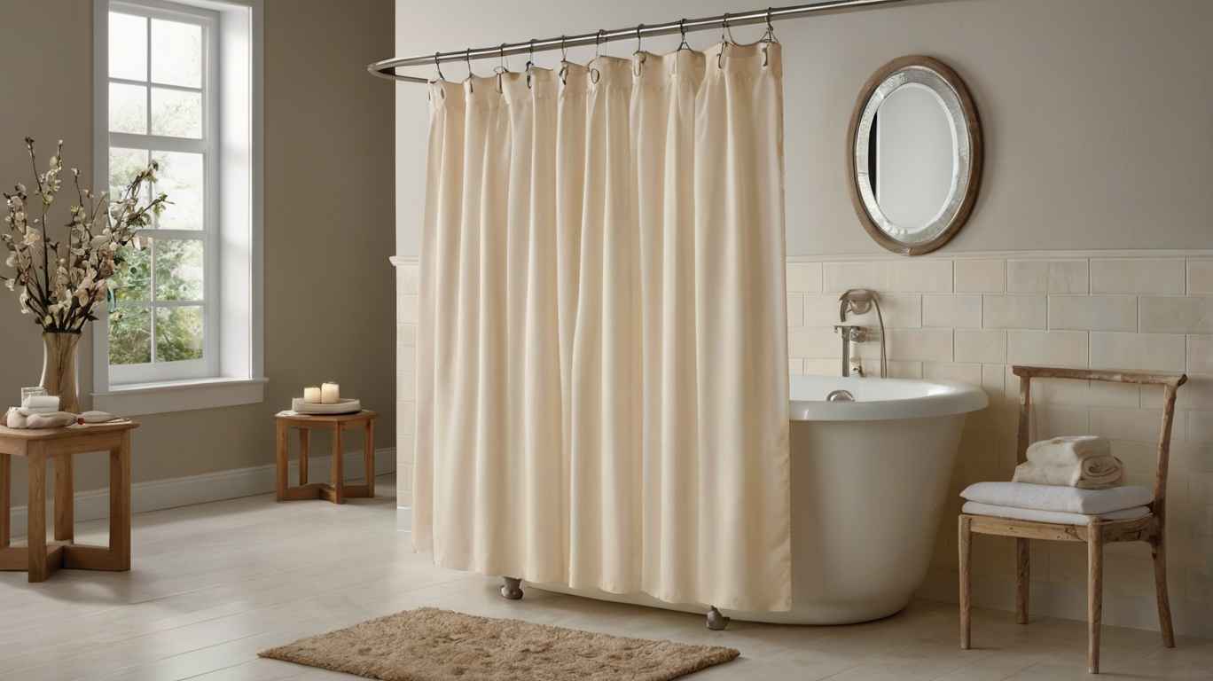 Cream Shower Curtains