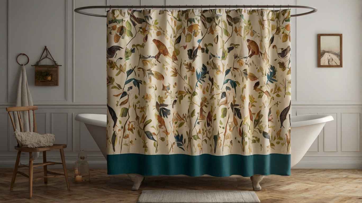 primitive shower curtains